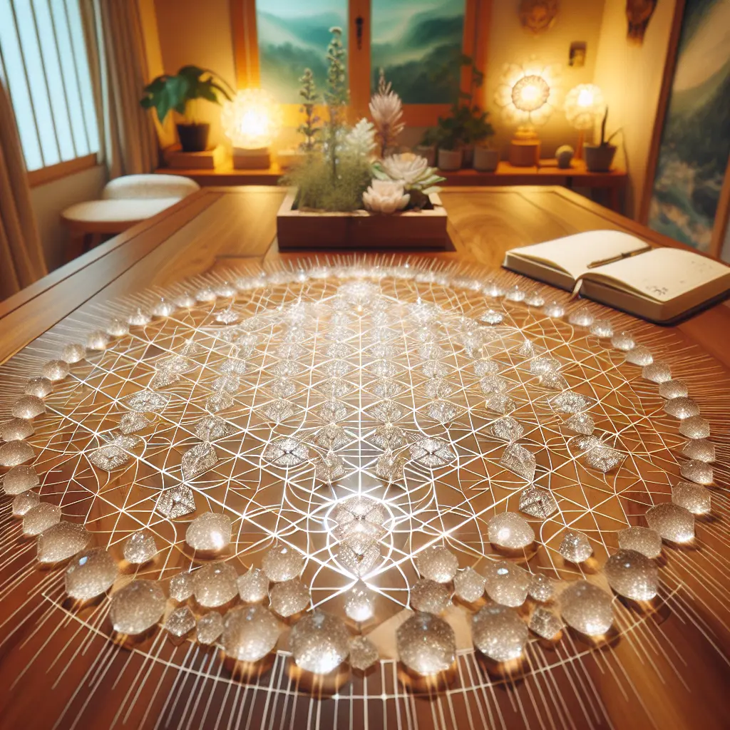 Representation of Crystal Grids for Manifestation and Intention Setting