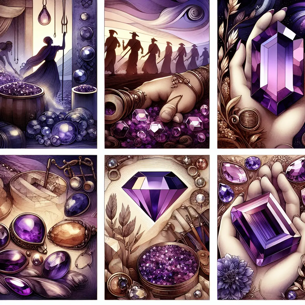 Representation of The History and Cultural Significance of Amethyst