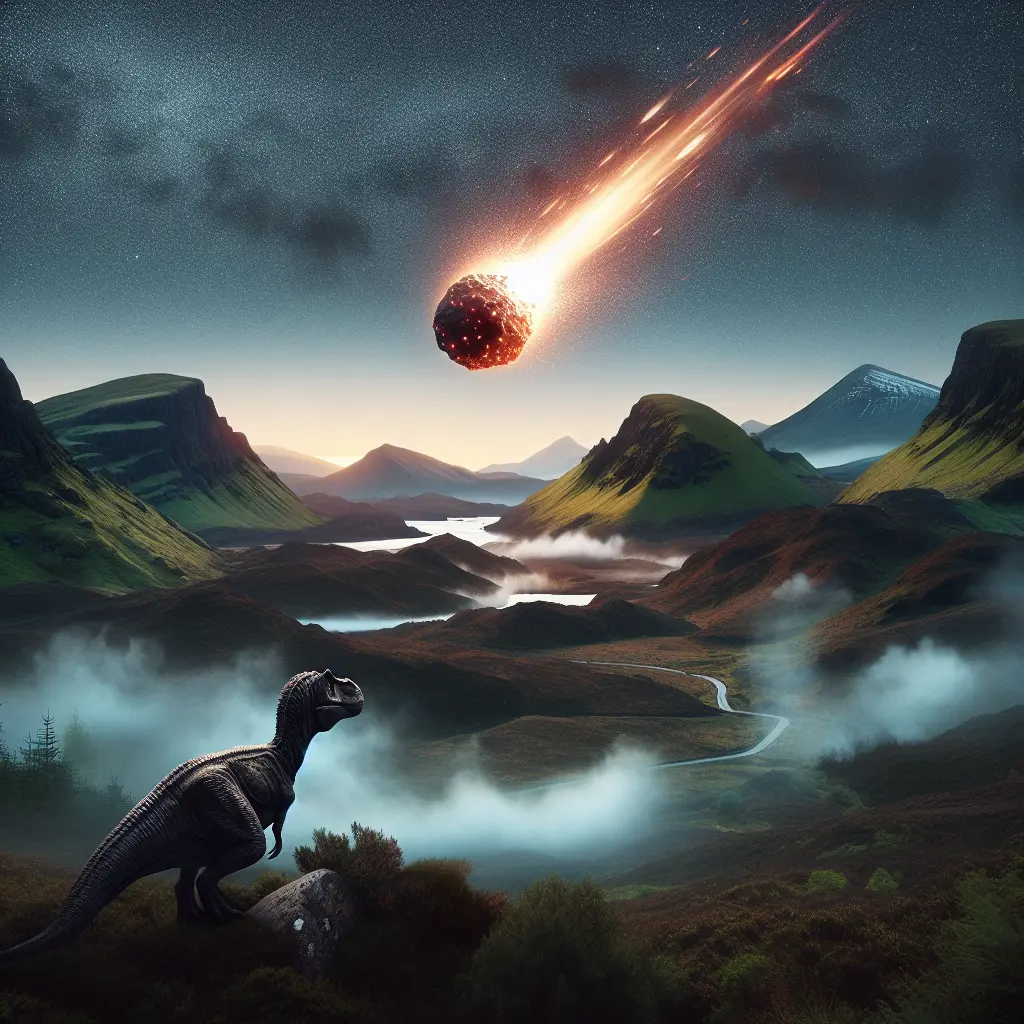 Representation of Meteorite Impact in Scotland Occurred 200 Million Years Later Than Previously Believed